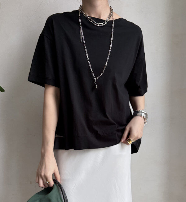  「【WEB限定】バックギャザーチュールプルオーバー」|Tシャツ・カットソー|