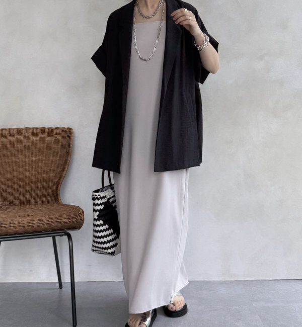  「【WEB限定】ビッグスリーブレスジャケット」|テーラードジャケット|