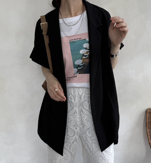  「【WEB限定】ビッグスリーブレスジャケット」|テーラードジャケット|