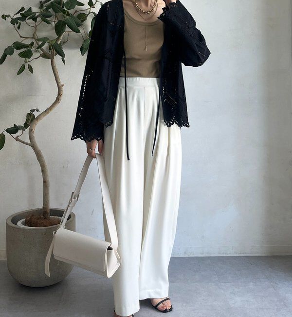  「刺繍レースカーディガン」|シャツ・ブラウス|