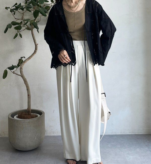  「刺繍レースカーディガン」|シャツ・ブラウス|