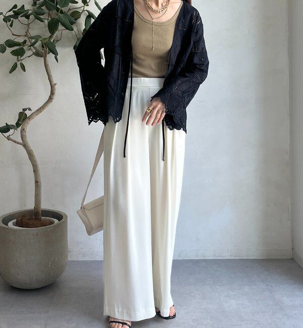  「刺繍レースカーディガン」|シャツ・ブラウス|