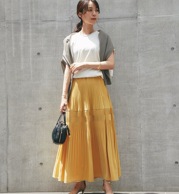  「《UVカット・速乾・夏に快適◎》冷感プレーティング天竺カットソー」|Tシャツ・カットソー|