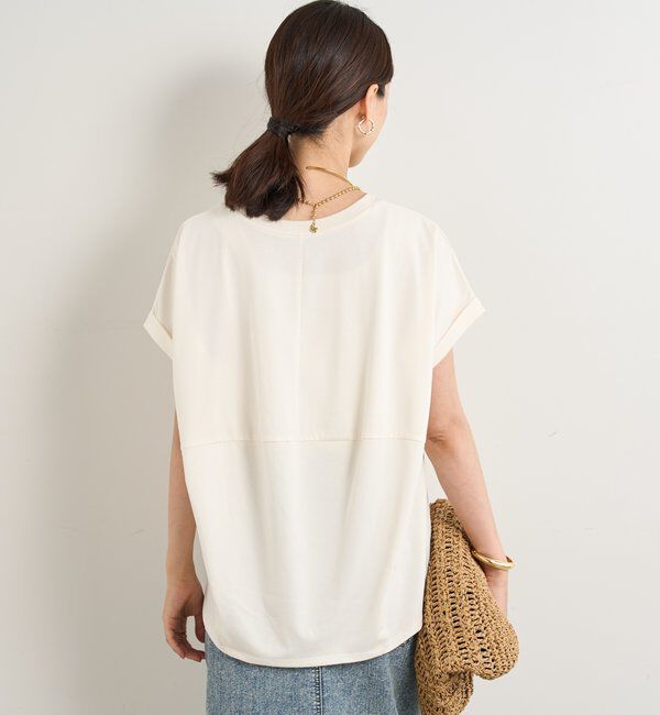  「《UVカット・速乾・夏に快適◎》冷感プレーティング天竺カットソー」|Tシャツ・カットソー|