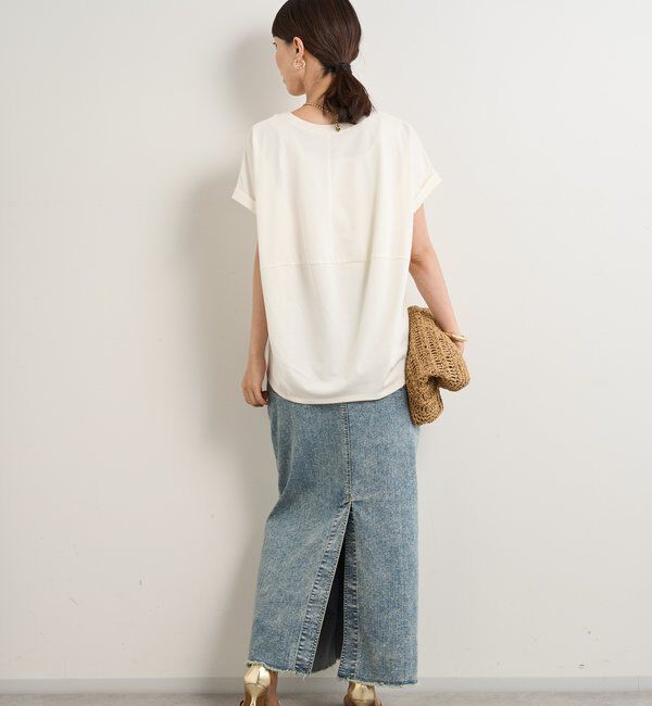  「《UVカット・速乾・夏に快適◎》冷感プレーティング天竺カットソー」|Tシャツ・カットソー|