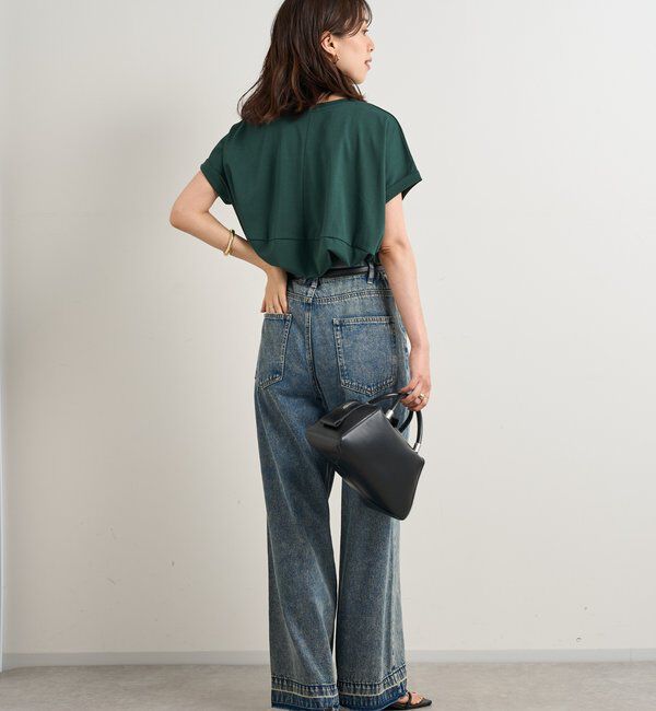  「《UVカット・速乾・夏に快適◎》冷感プレーティング天竺カットソー」|Tシャツ・カットソー|