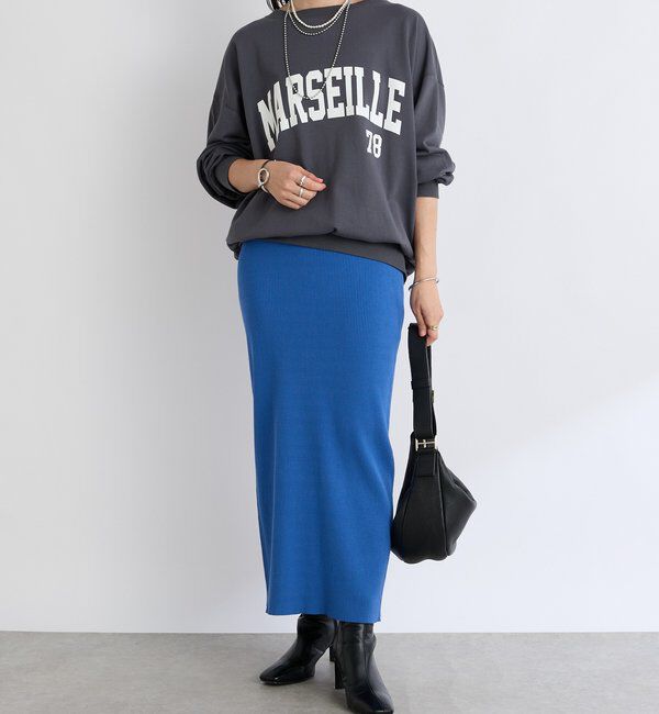  「予約【新色追加/マイナス3kg/レビュー高評価☆】リブタイトスカート」|スカート|