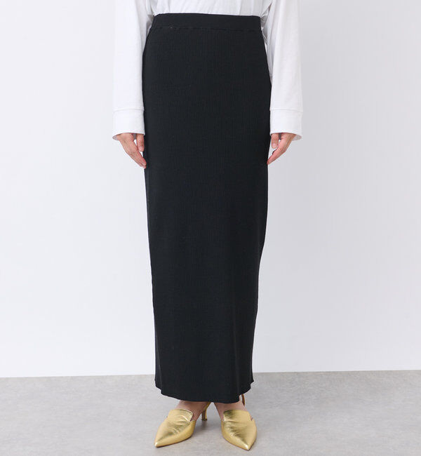  「予約【新色追加/マイナス3kg/レビュー高評価☆】リブタイトスカート」|スカート|