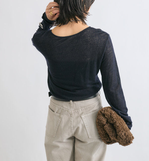  「【MYSELFbyRD（マイセルフバイリヴドロワ）】lacy LongTee」|Tシャツ・カットソー|