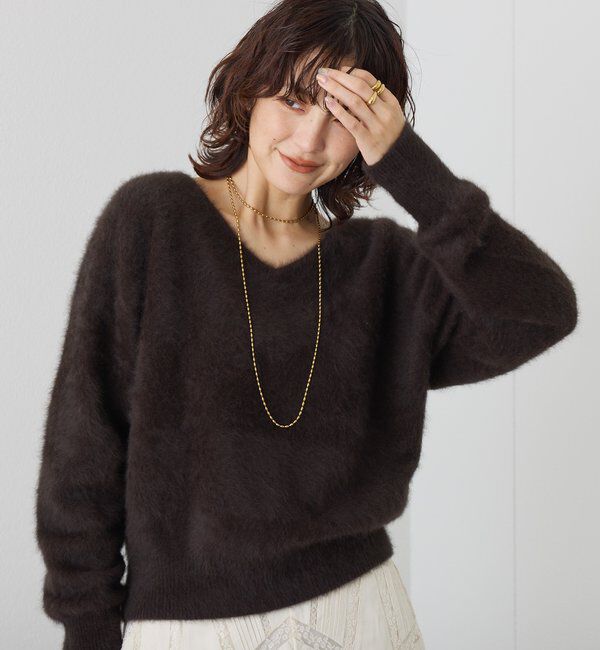  「【R.good（アールドットグッド）】オーバルボールロングネックレス」|リング|