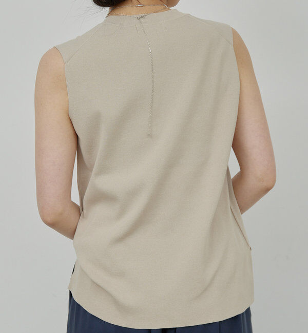  「【接触冷感/アンサンブル対応】アイシーコットンノースリ」|ニット・セーター|