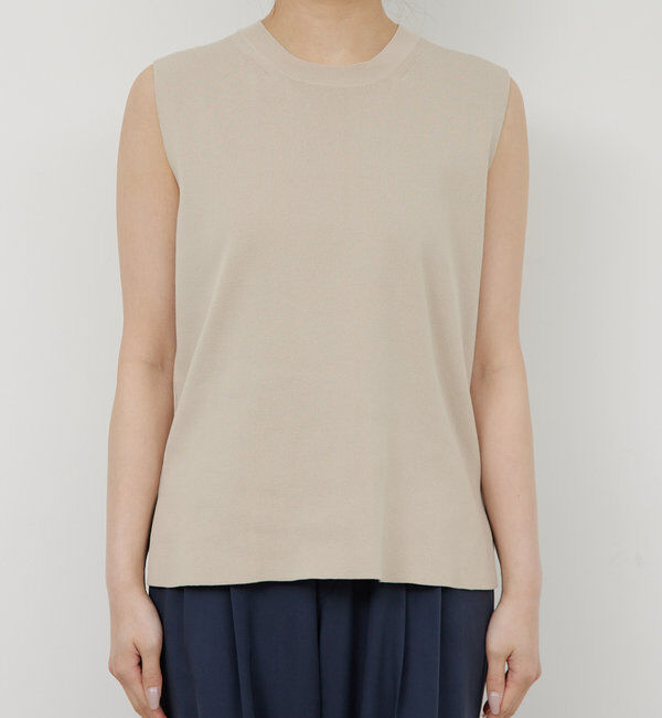  「【接触冷感/アンサンブル対応】アイシーコットンノースリ」|ニット・セーター|