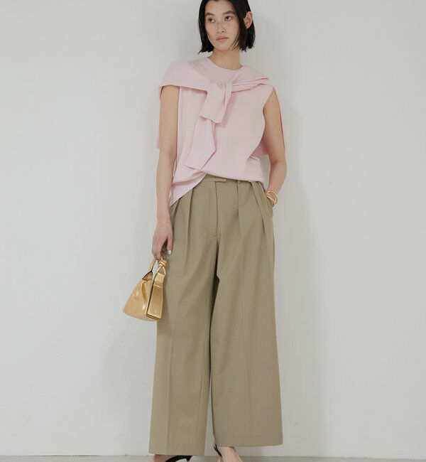  「【接触冷感/アンサンブル対応】アイシーコットンノースリ」|ニット・セーター|