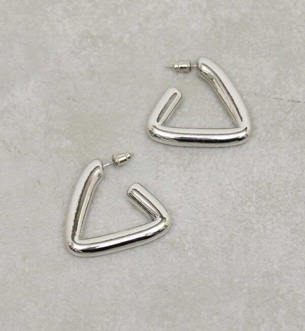  「トライアングルフープピアス」|リング|