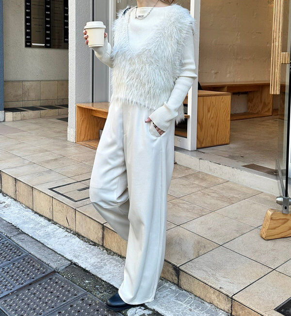  「ラメシャギーニットベスト」|ニット・セーター|