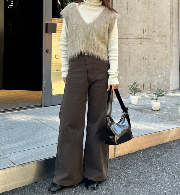  「ラメシャギーニットベスト」|ニット・セーター|