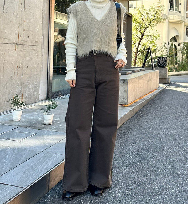  「ラメシャギーニットベスト」|ニット・セーター|