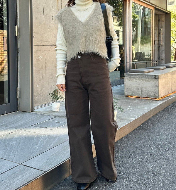  「ラメシャギーニットベスト」|ニット・セーター|