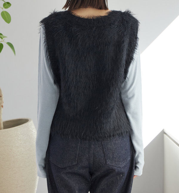  「ラメシャギーニットベスト」|ニット・セーター|