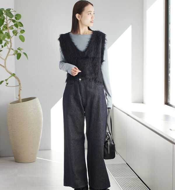  「ラメシャギーニットベスト」|ニット・セーター|