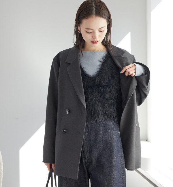  「ラメシャギーニットベスト」|ニット・セーター|