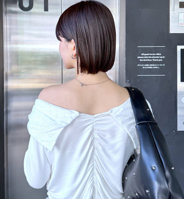  「[mline]コットンレースオフショルＴ」|Tシャツ・カットソー|