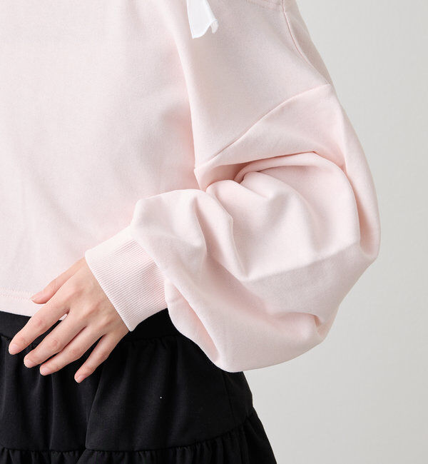  「[mline]ショルダーリボンスウェット」|Tシャツ・カットソー|