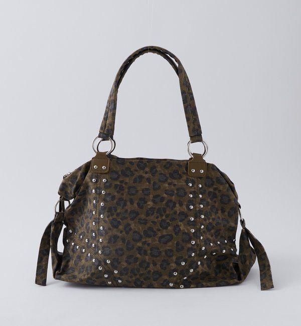  「【WEB限定】スタッズボストンバッグ」|トートバッグ|