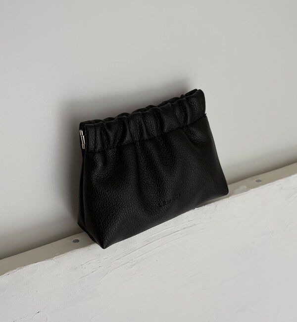  「ギャザーポーチ」|その他|ブラック