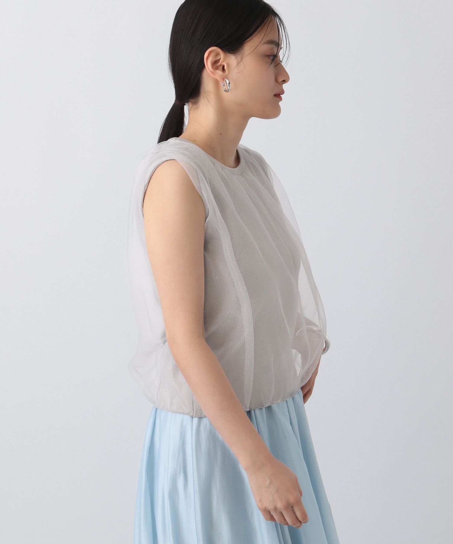 A part by 「ニットチュールレイヤー_ノースリーブ」|ニット・セーター|