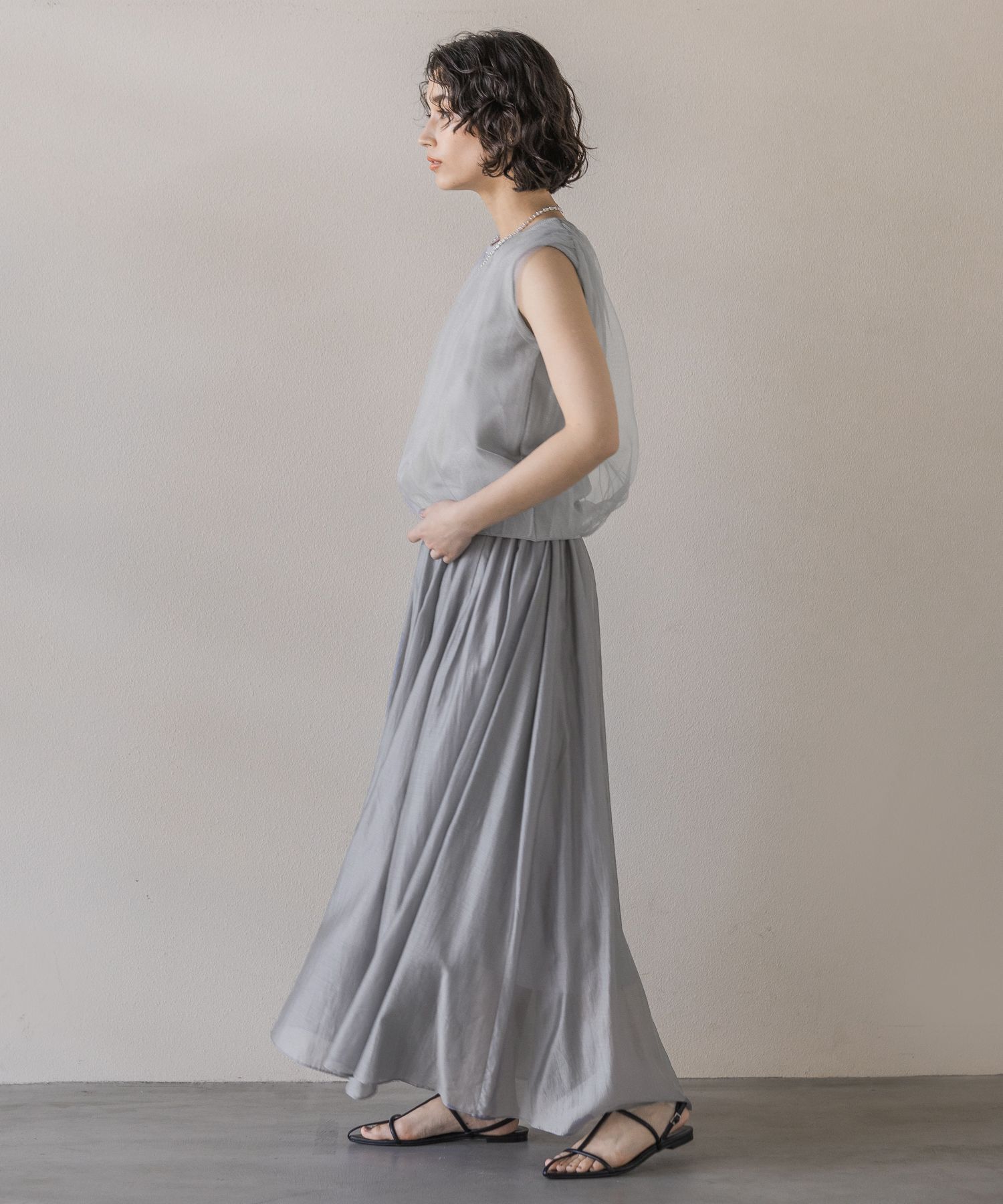 A part by 「ニットチュールレイヤー_ノースリーブ」|ニット・セーター|