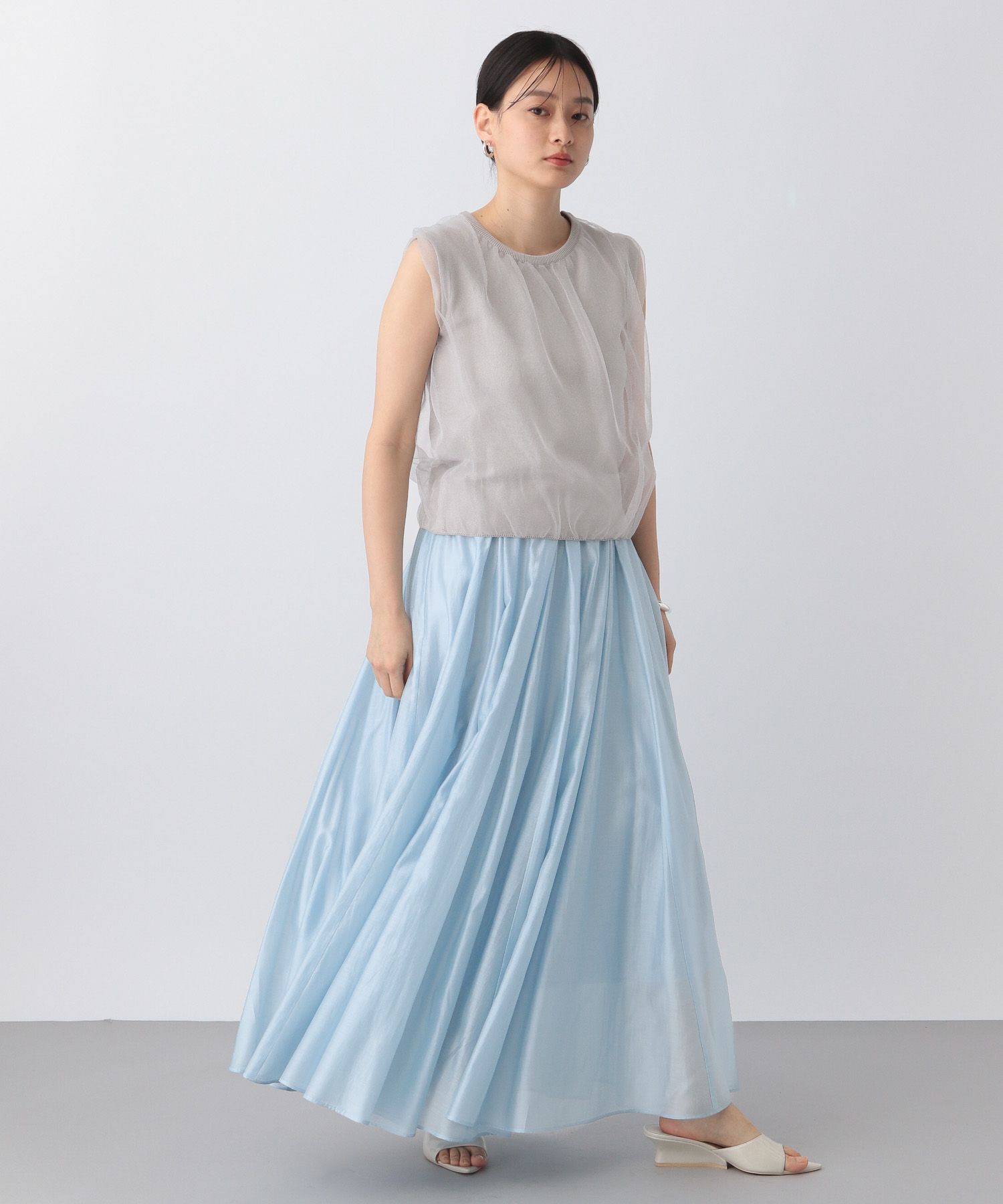 A part by 「ニットチュールレイヤー_ノースリーブ」|ニット・セーター|