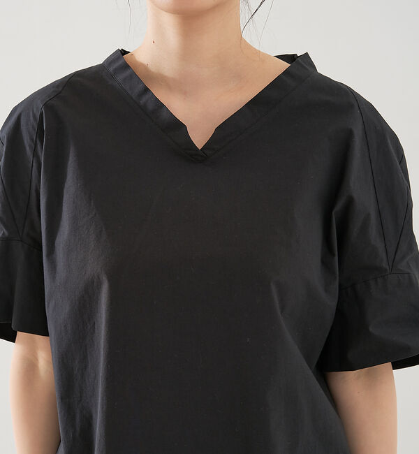 collex「オフスタンドカラーコットンブラウス」|シャツ・ブラウス|