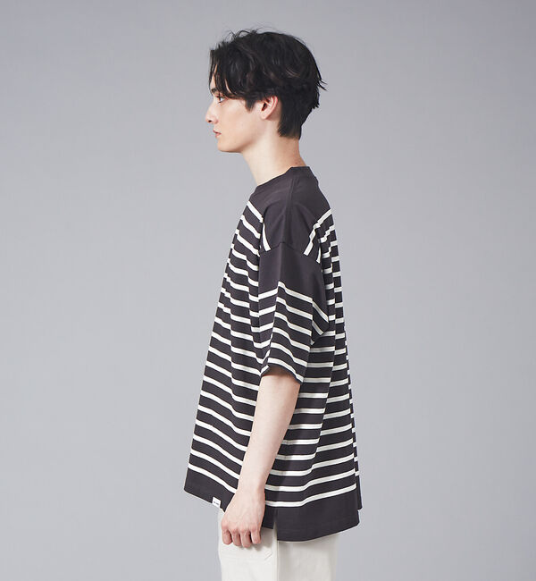 ABAHOUSE「【MONTKEMMEL / モンケメル】別注 ボーダー オーバーサイズ クルーネ」|Tシャツ・カットソー|