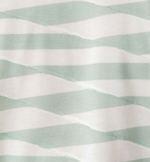 ABAHOUSE「ブロークンボーダー ジャガード オーバーサイズ Tシャツ」|Tシャツ・カットソー|