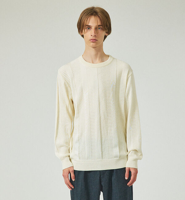 アバハウス（ABAHOUSE）/ジオメトリック ストライプ プルオーバーニット ジオメトリック ストライプ プルオーバーニット（ABAHOUSE）｜ルミネの