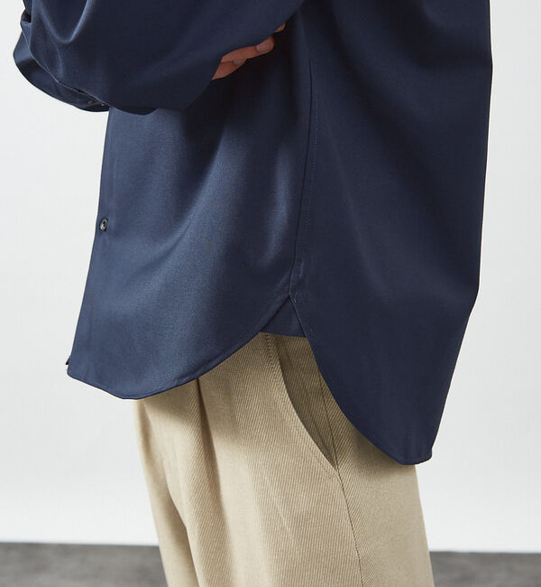 ABAHOUSE「インバーテッドプリーツ シャツブルゾン」|ブルゾン・スタジャン|