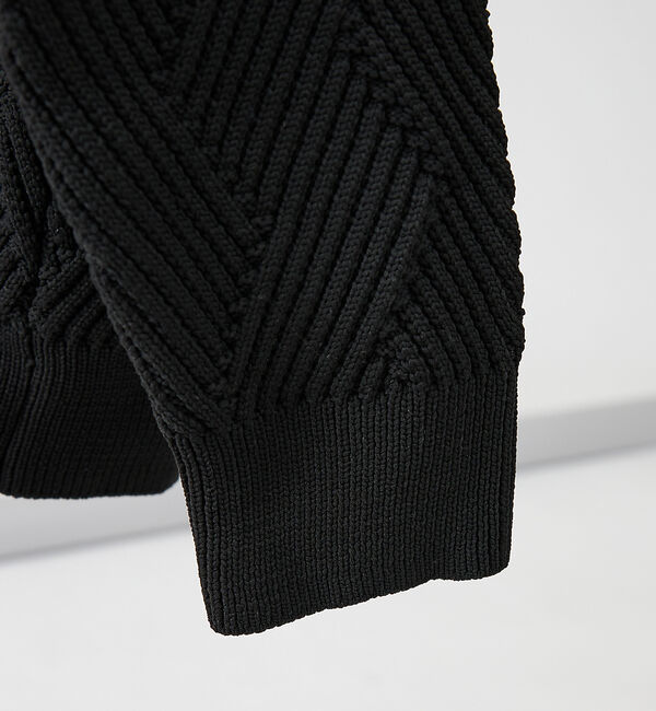 ABAHOUSE「【ジオメトリック柄 / 軽量】スタンド カーディガン」|カーディガン|