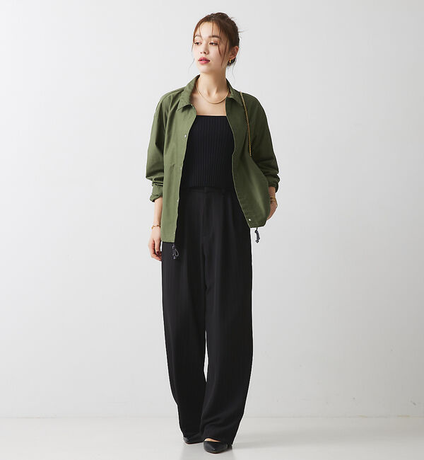 Rouge vif「ストレッチツイル  ワイドパンツ」|その他|