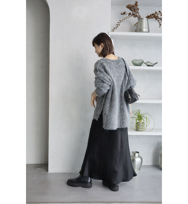 Rouge vif「【一部店舗限定】 　シャギーフォルムVネックニット」|ニット・セーター|