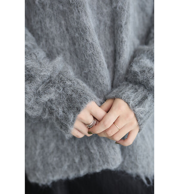 Rouge vif「【一部店舗限定】 　シャギーフォルムVネックニット」|ニット・セーター|