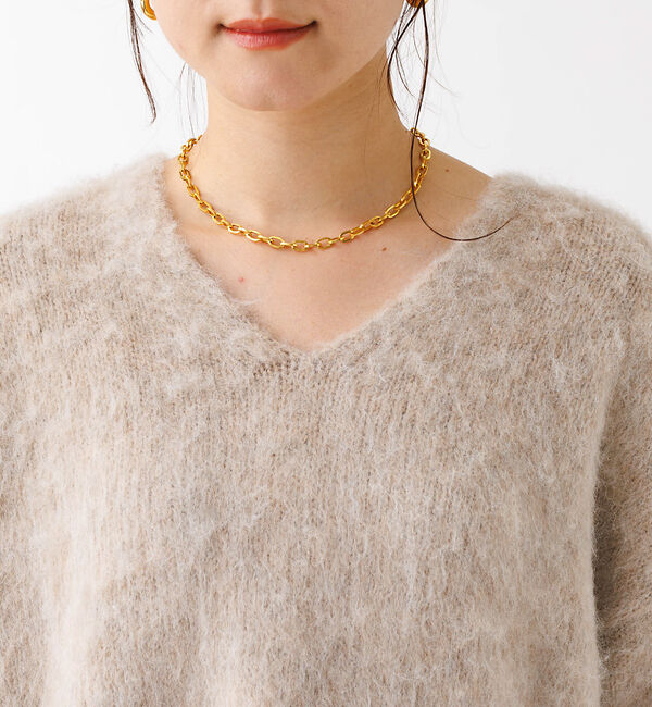 Rouge vif「【一部店舗限定】 　シャギーフォルムVネックニット」|ニット・セーター|