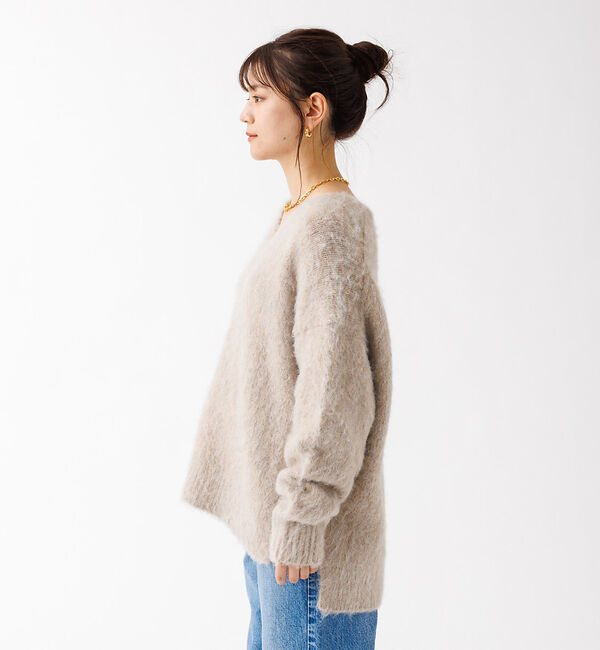 Rouge vif「【一部店舗限定】 　シャギーフォルムVネックニット」|ニット・セーター|