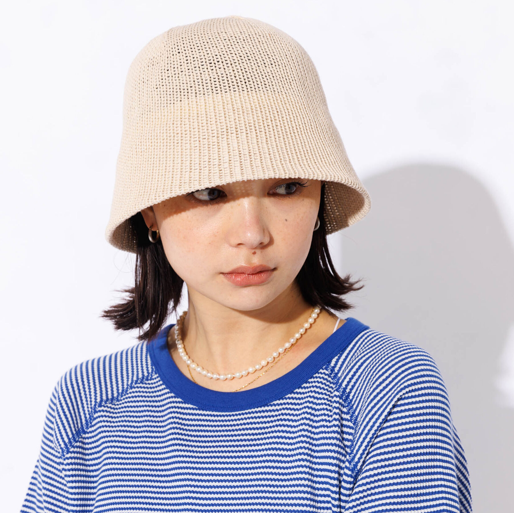 Rouge vif「コットンバケットハット」|その他|ベージュ