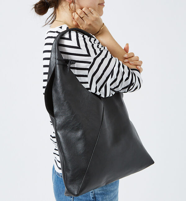 Rouge vif「＜追加5＞【ARUTEMIKA/アルテミカ】レザートライアングルマルシェ / ト」|トートバッグ|ブラック