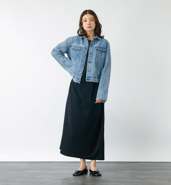 Rouge vif「【Charcoal TOKYO】クルーネック カットソードレス / Tシャツワン」|ワンピース|