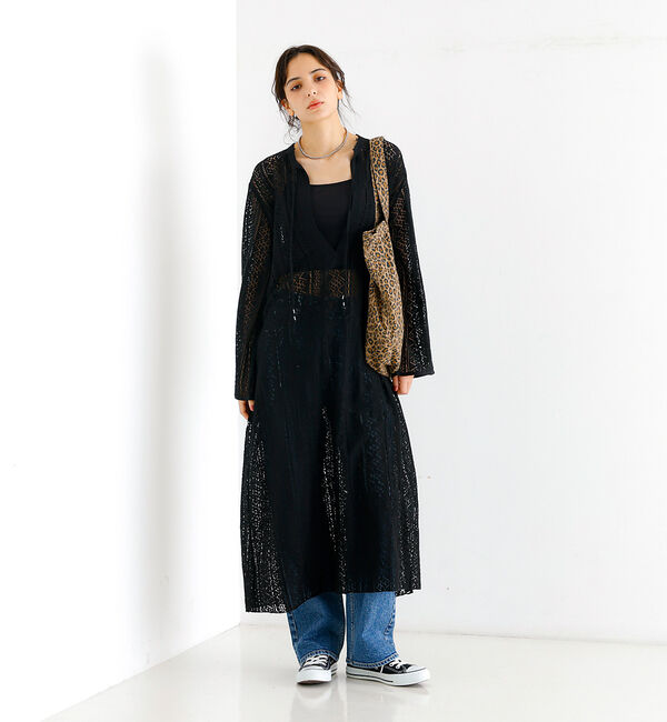 Rouge vif「【Le Melange/ル・メランジュ】レースマキシドレス【WEB限定】」|ワンピース|