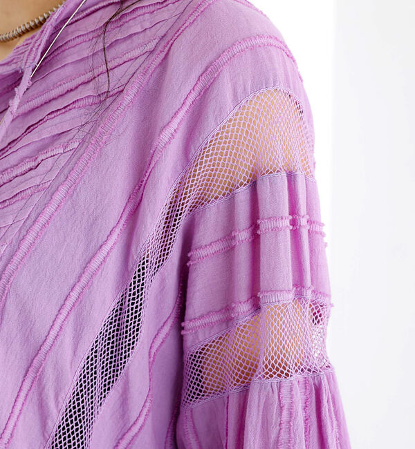 Rouge vif「【Le Melange/ル・メランジュ】カットドビースドレス / スキッパーワン」|ワンピース|