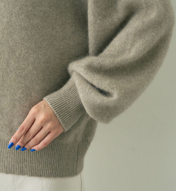 Rouge vif「ラクーン混ボトルネックニットプルオーバー」|ニット・セーター|