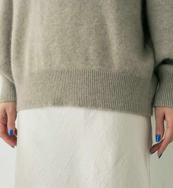 Rouge vif「ラクーン混ボトルネックニットプルオーバー」|ニット・セーター|